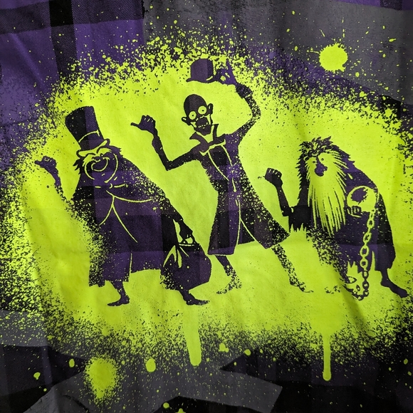 Disney her universe haunted Mansion purple plaid top - Picture 2 of 6